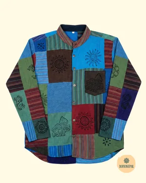 Handcrafted Patchwork cotton shirt