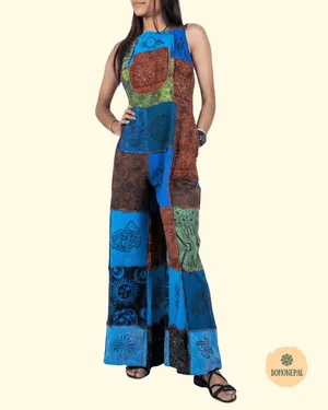 Handmade Patchwork Dungarees