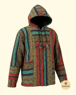 Hippie Hooded Fleece Jacket
