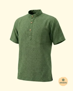 Handmade Hippie Cotton Half Shirt – Made in Nepal