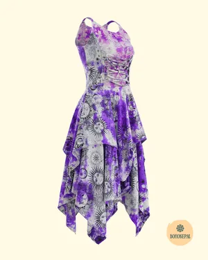 Sun & Moon Tie-Dye Pixie Dress