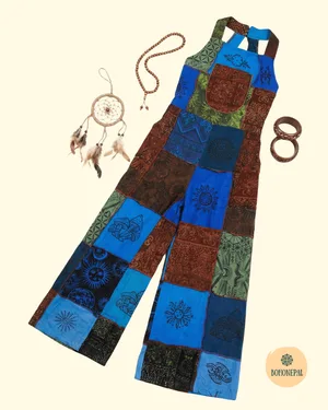 Handmade Patchwork Dungarees